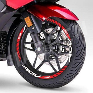  tem dán honda adv150 160 vành xe máy    1 cặp   chống nước chống bay màu 