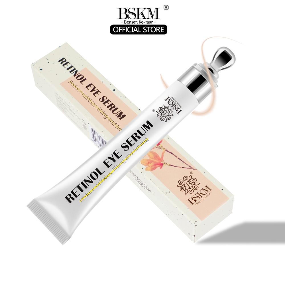 Kem dưỡng mắt BSKM Retinol làm trắng cho quầng thâm và bọng mắt Huyết thanh chống lão hóa mắt với đầu massage Làm Sáng Nếp Nhăn 20g
