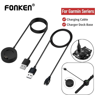 Đế sạc nhanh FONKEN nhỏ gọn với cáp sạc USB chuyên dụng cho Garmin Fenix 6S/6/6x Pro Watch