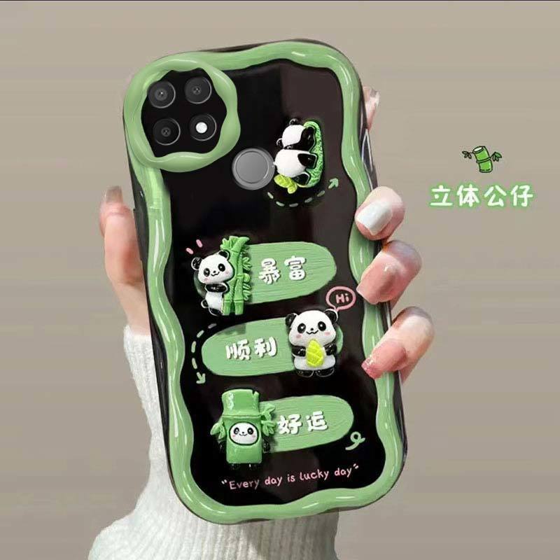 Ốp Điện Thoại Mềm Chống Sốc Hình Gấu Trúc Cho OPPO Reno9 / Reno8 / Reno7pro / reno6 / 7z / 8T / 5 R11 / A78 / A77 / A9 2020 / 4Z 5G / F11 / A78 / A77