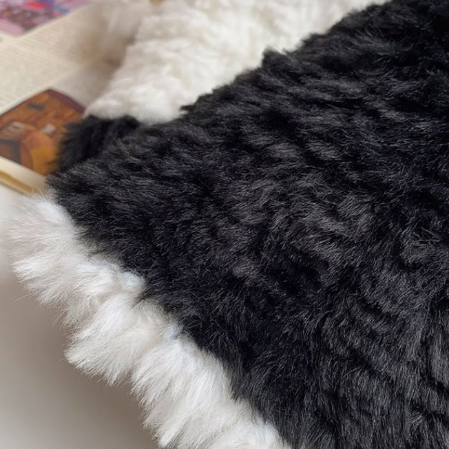 Đen Mũ bucket Lông Nhung Phong Cách Thời Trang Thu Đông Hàn Quốc Dành Cho Nữ