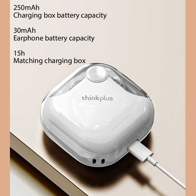 Lenovo XT61 Tai nghe nhét tai không dây TWS bluetooth 5.3 HD tích hợp micờ rô chống nước IPX5 chống ồn