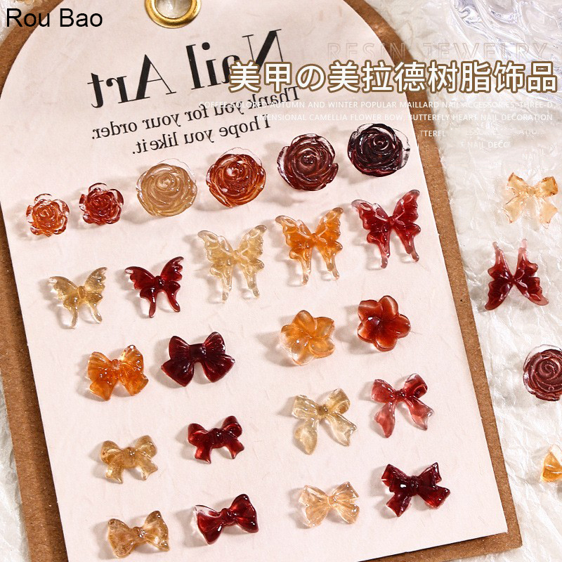 Set 50 Phụ Kiện Trang Trí Móng Tay Nghệ Thuật diy charms