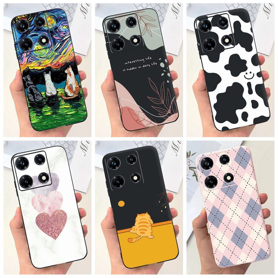 Ốp Điện Thoại Silicon Mềm Họa Tiết Bò Sữa Hoạt Hình Cho infinix note 30 pro infinix note 30 note30 5