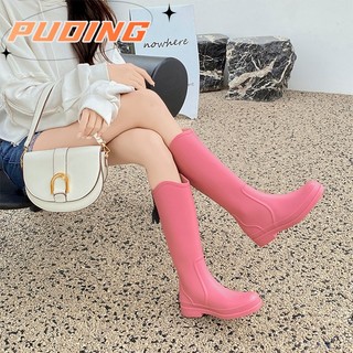 DUOHANZI Giày Bốt Cao Su Đi Mưa Chống Trượt Chống Thấm Nước Dành Cho Nữ