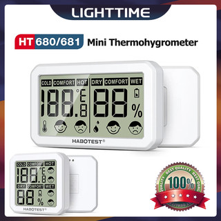 Nhiệt Kế Kỹ Thuật Số mini ht680 / ht681 Màn Hình lcd Cảm Ứng Trong Nhà