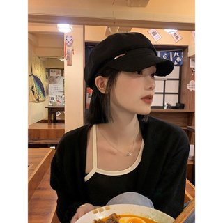 Đen Mũ beret Thời Trang Thu Đông Cho Nữ oct