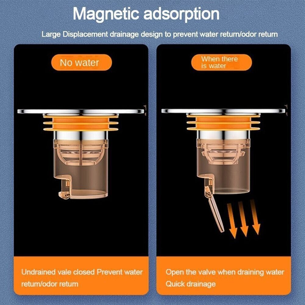 Nắp Nam Châm Đậy Cống Thoát Nước Sàn Nhà Tắm / toilet Chống Mùi Hôi Chống Mùi Hôi