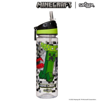 Mới Bình Nước smiggle 650ml Có Ống Hút