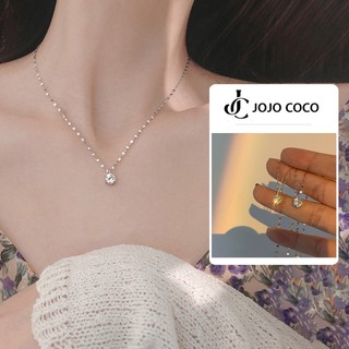 JOJO COCO Vòng Cổ Đính Đá Đơn Giản Thời Trang Hàn Quốc Cho Nữ