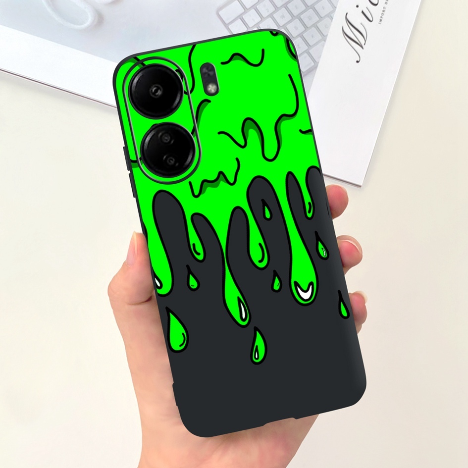 Ôp Điện Thoại Silicon Dẻo Họa Tiết Bươm Bướm & Phi Hành Gia Cho xiaomi poco c65 2023 casing 6.74 inch xiaomi redmi 13c 13 c Ốp