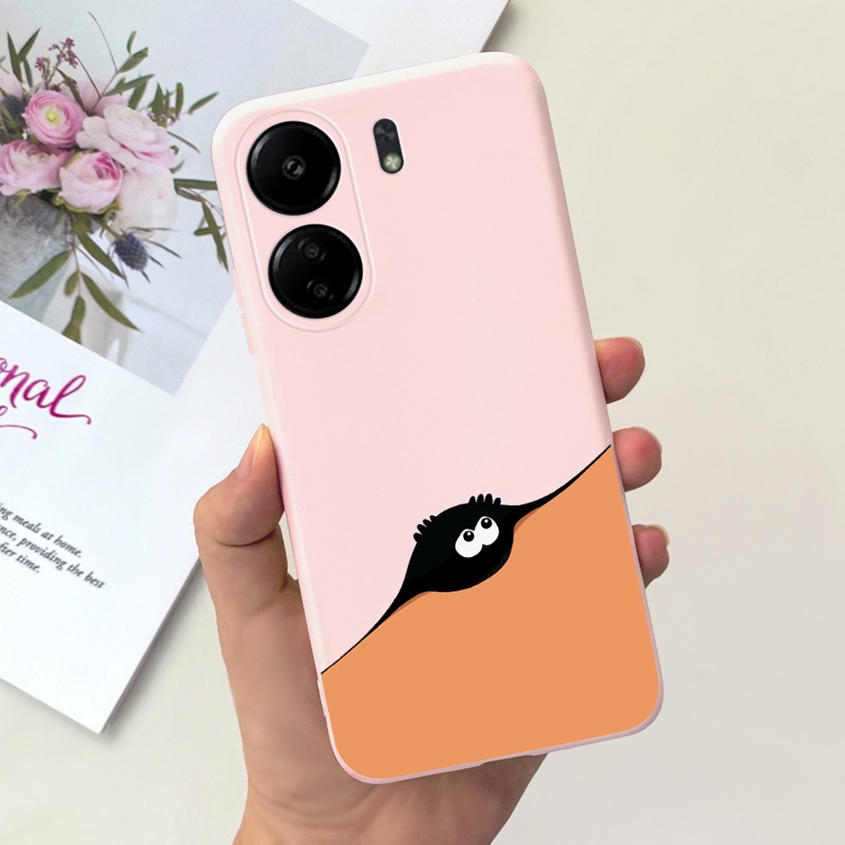 Ôp Điện Thoại Silicon Dẻo Họa Tiết Bươm Bướm & Phi Hành Gia Cho xiaomi poco c65 2023 casing 6.74 inch xiaomi redmi 13c 13 c Ốp