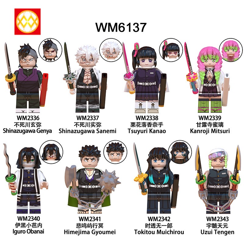 Demon slayer Bộ Đồ Chơi Lắp Ráp Mô Hình Nửa tengu fallen Jingma demon