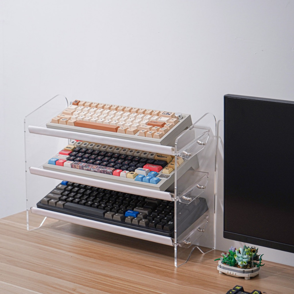 Kệ Trưng Bày Bàn Phím Cơ Ba Tầng Bằng acrylic Cỡ Lớn