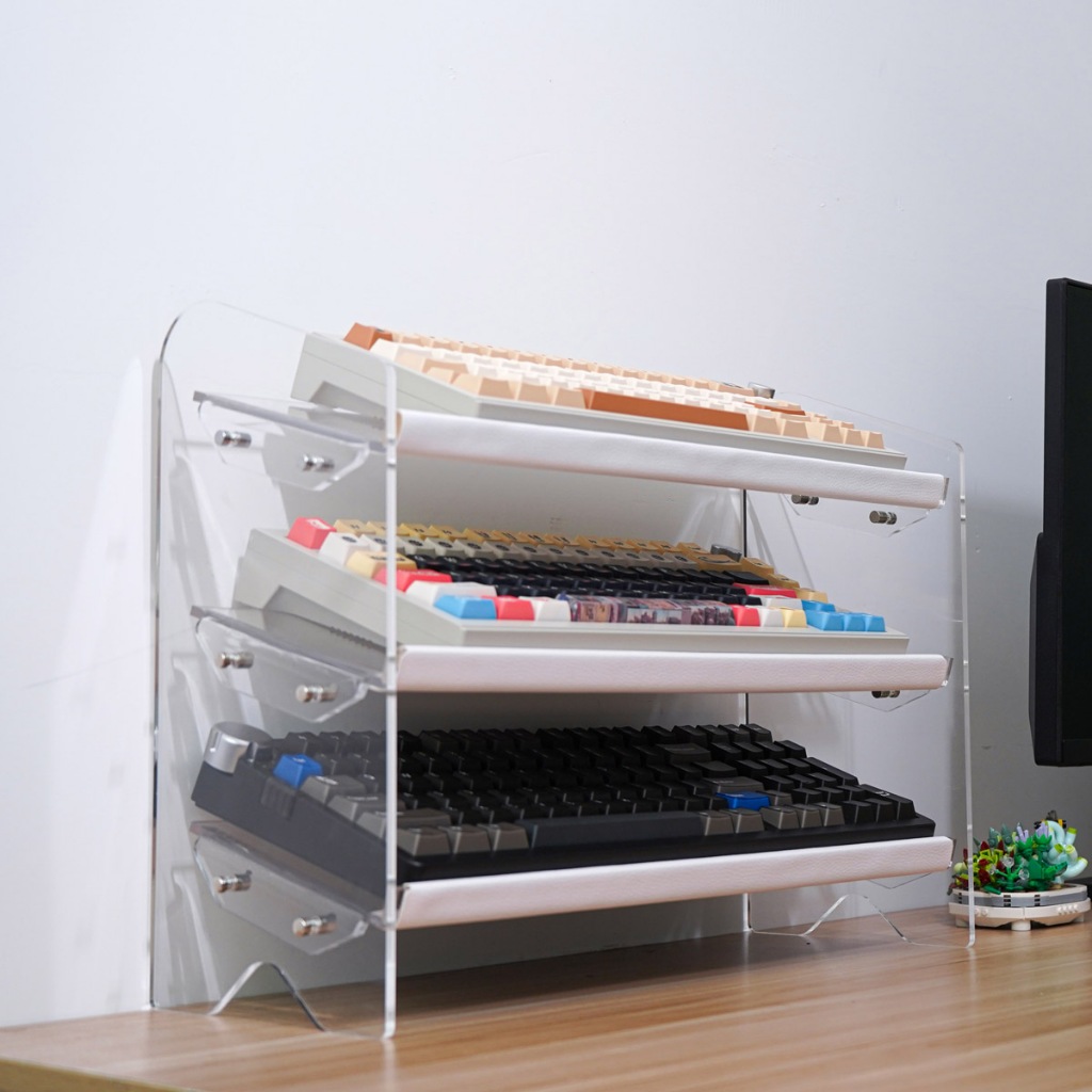Kệ Trưng Bày Bàn Phím Cơ Ba Tầng Bằng acrylic Cỡ Lớn