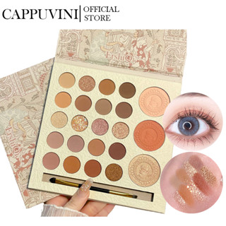 CAPPUVINI® Bảng phấn mắt + má 23 ô Ershiqi kèm cọ tán