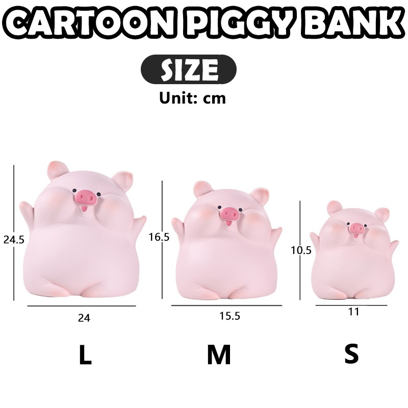 Ống Heo Tiết Kiệm Tiền Để Bàn Trang Trí Phòng Khách Sáng Tạo