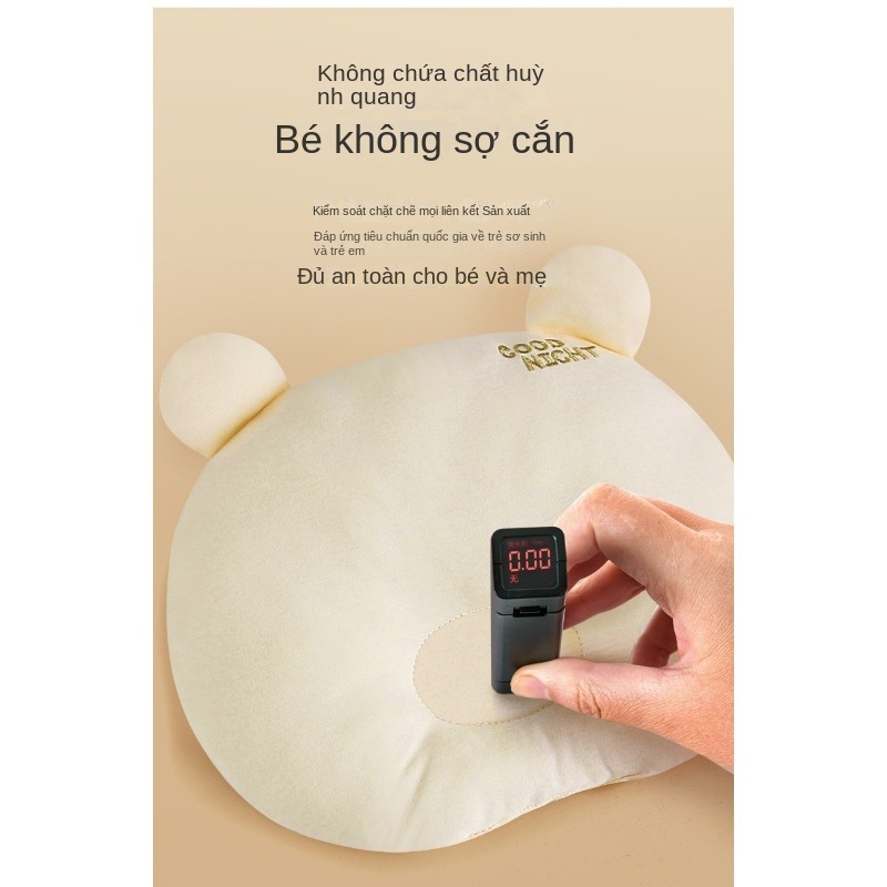 Bộ Gối Ngủ Hình Đám Mây Bằng Vải Thấm Hút Mồ Hôi Thoáng Khí Chống Vi Khuẩn Cho Bé Sơ Sinh