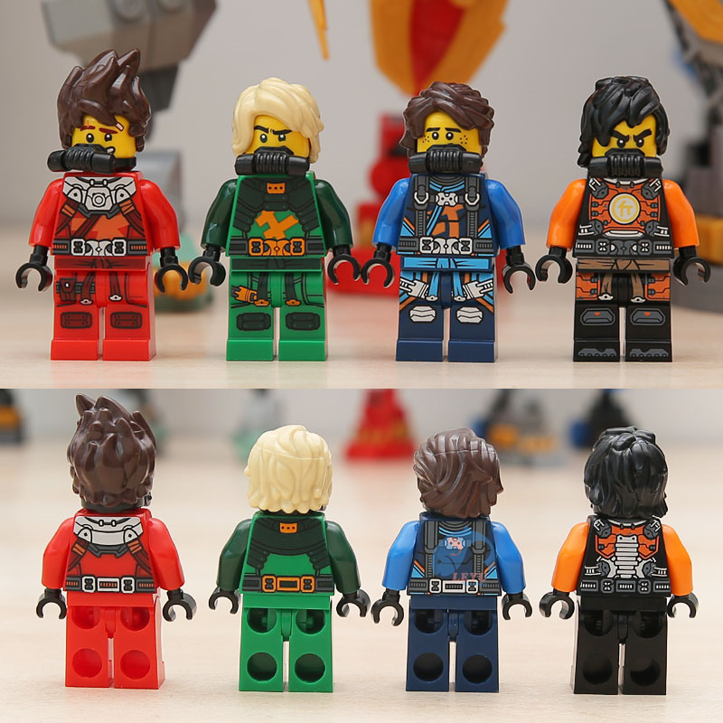Leyu moc ninjago mech Bộ Đồ Chơi Lắp Ráp Mô Hình robot lloyd Hành Động Cho Bé Trai