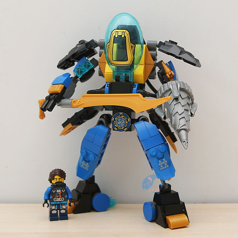 Leyu moc ninjago mech Bộ Đồ Chơi Lắp Ráp Mô Hình robot lloyd Hành Động Cho Bé Trai