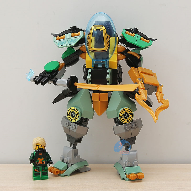 Leyu moc ninjago mech Bộ Đồ Chơi Lắp Ráp Mô Hình robot lloyd Hành Động Cho Bé Trai