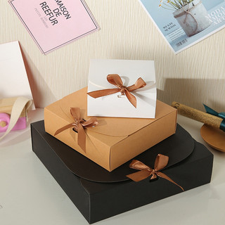 Hộp Đựng Quà Tặng Phối Dây Ruy Băng Xinh Xắn DIY