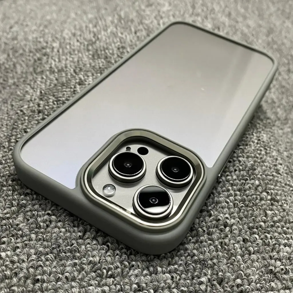 Sang Trọng Ốp Điện Thoại acrylic Cứng Trong Suốt Viền Mềm Chống Sốc Cho iphone 15 14 13 12 mini 11 pro max x xr xs 7 8 plus