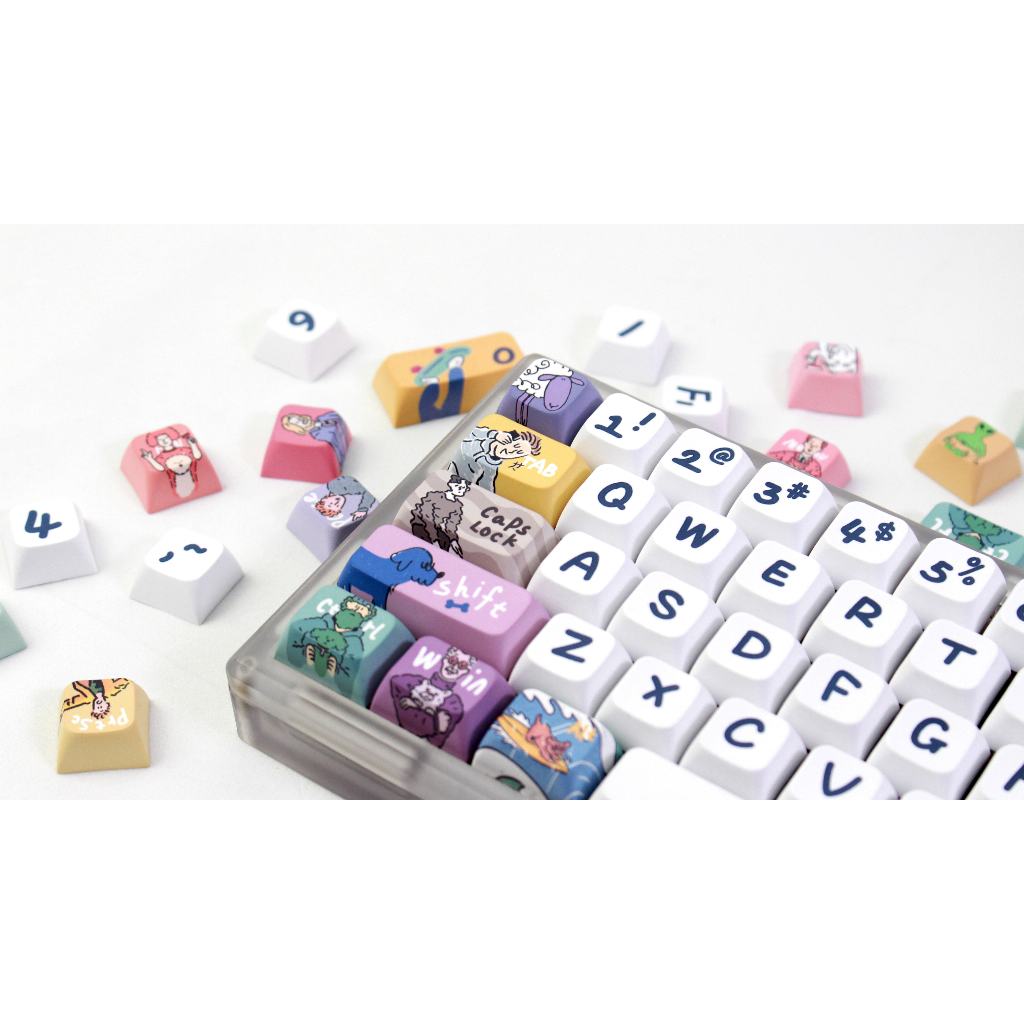 GMK Xịt Keycap, 123 Phím Keycaps PBT XDA Profile DYE-SUB Cá Tính Cho MX Switch Bàn Phím Cơ