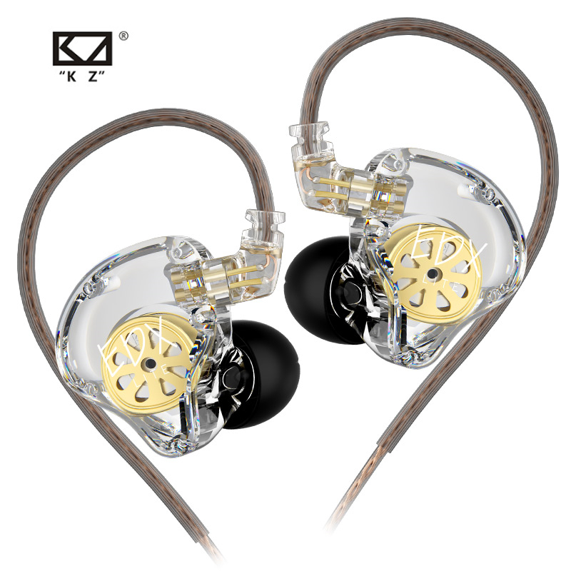 Tai nghe KZ EDX Lite Tai nghe âm trầm HIFI động trong màn hình tai Tai nghe khử tiếng ồn Tai nghe