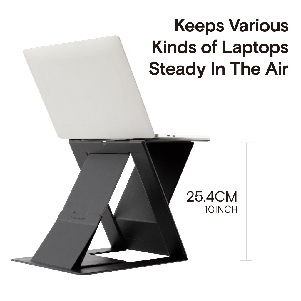 Moft Z 5-In-1 Sit-Stand Laptop Desk Invisible And Portable Stand Giá Đỡ Máy Tính Xách Tay Hình Chữ z Gấp Gọn Tiện Lợi 5 Trong 1 ms015