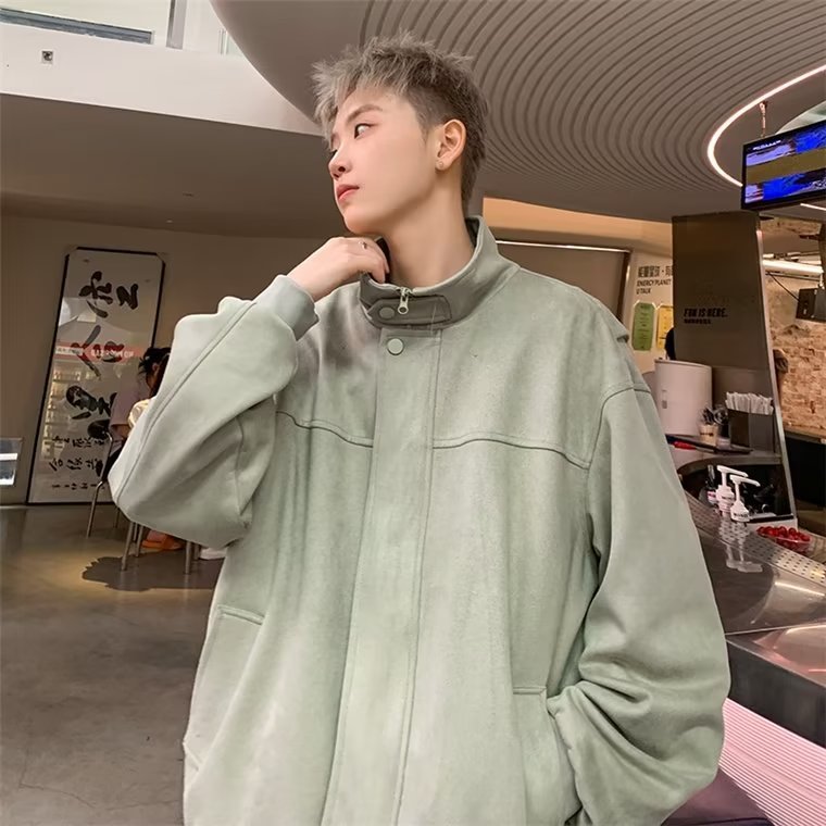 2023 New fashion áo khoác tay dài dáng rộng màu sắc đơn giản thoải mái thời trang trẻ trung bigsize phong cách sành diệu thời trang