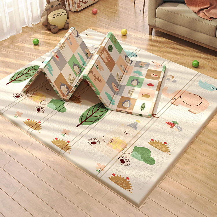 Thảm XPE Dày 2cm Chống Thấm Nước Gấp Gọn Tùy Ý 200x180cm Tiện Dụng Cho Bé Chơi