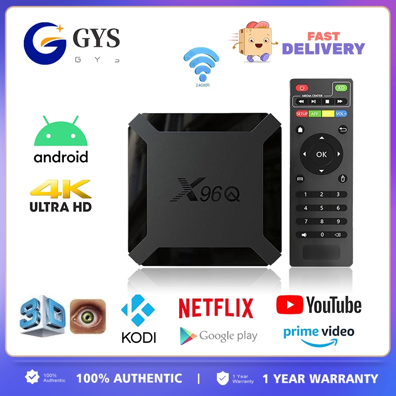 Đầu Tv Box X96Q 4k 5G Thông Minh TV2023 Android 10.0 H313 16GB 256GB ChấT LượNg Cao