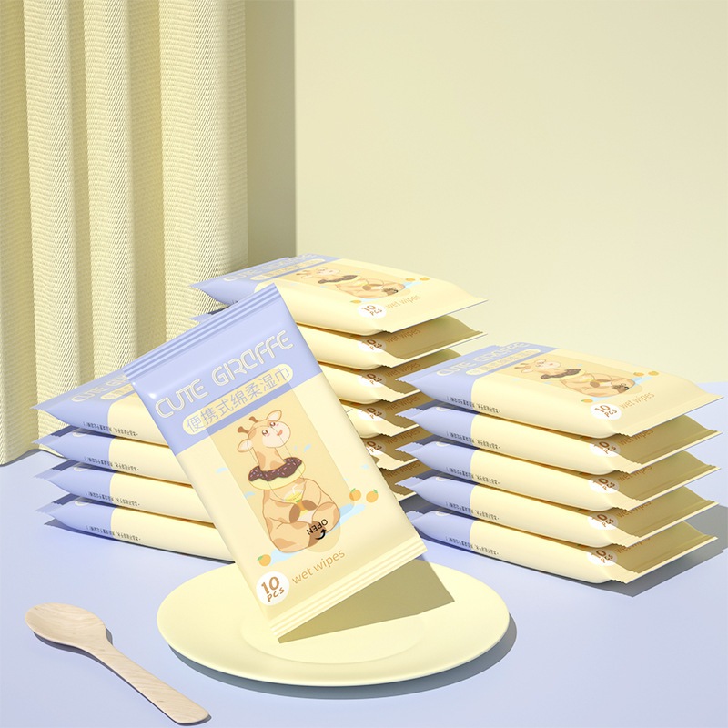 Set 10 Khăn Ướt Lau Chùi Vệ Sinh Và Vệ Sinh Cho Bé Mỗi Gói Ngẫu Nhiên