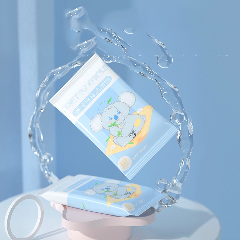 Set 10 Khăn Ướt Lau Chùi Vệ Sinh Và Vệ Sinh Cho Bé Mỗi Gói Ngẫu Nhiên