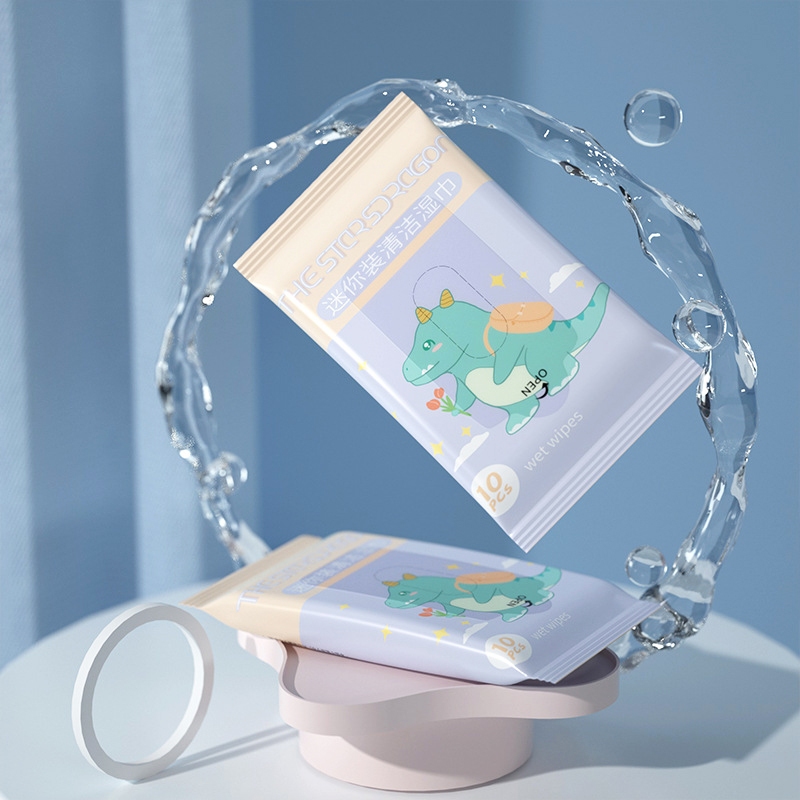 Set 10 Khăn Ướt Lau Chùi Vệ Sinh Và Vệ Sinh Cho Bé Mỗi Gói Ngẫu Nhiên