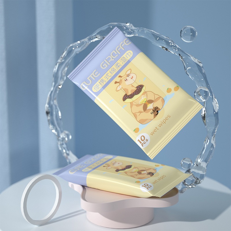 Set 10 Khăn Ướt Lau Chùi Vệ Sinh Và Vệ Sinh Cho Bé Mỗi Gói Ngẫu Nhiên