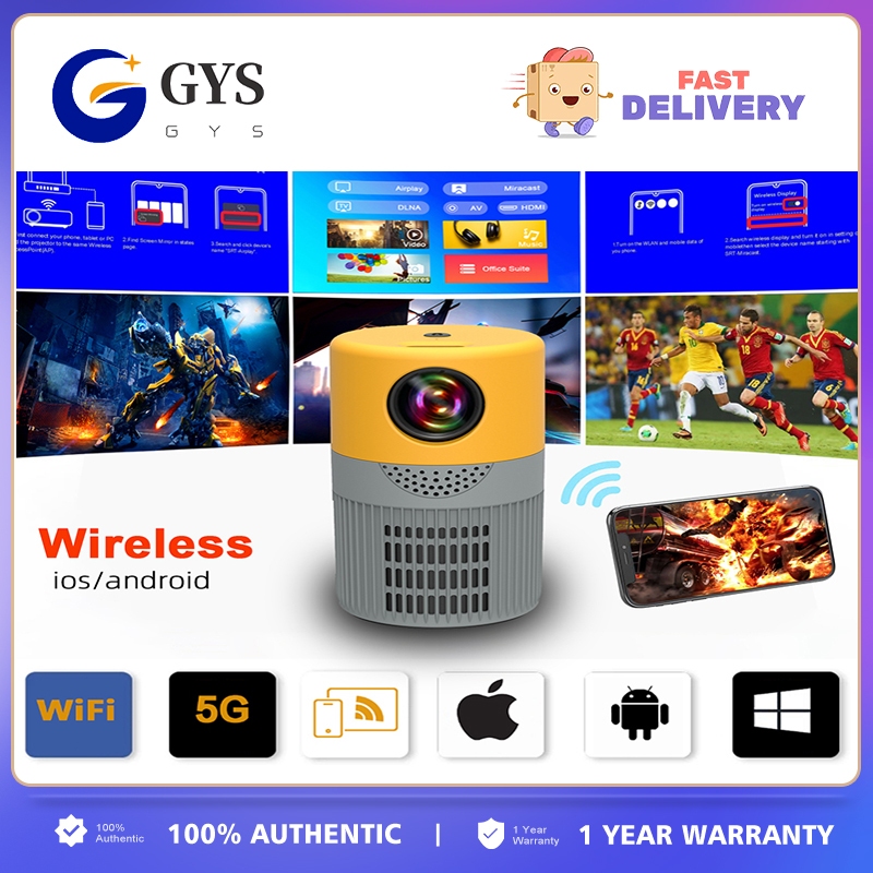 Máy Chiếu Mini YT400 LED 480 * 360P Tương Thích Với HDMI TV Stick Cho Trẻ Em