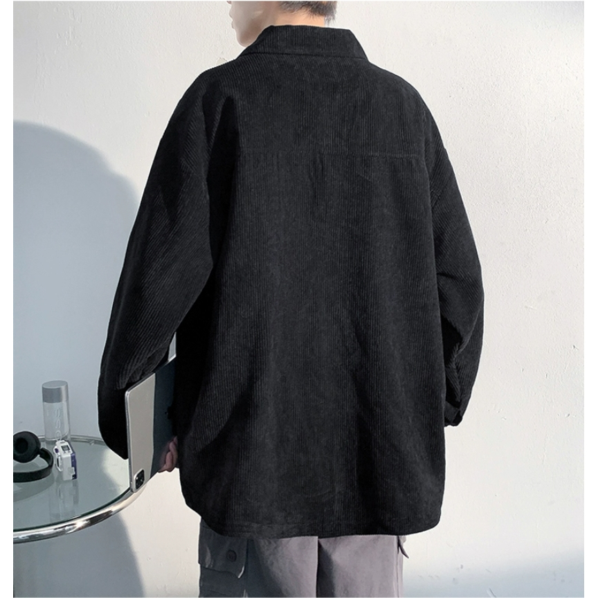 Áo Khoác Jean Nam Cao Cấp Đen Áo Khoác Nam Nữ Unisex đen Tay Dài Phong Cách Retro Nhật Bản TTL351