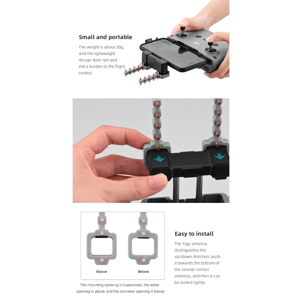 Ăng Ten Nhận Tín Hiệu Điều Khiển Từ Xa Cho dji mini 4 pro / mini 3 pro / malic 3 / air 3 / mini 2