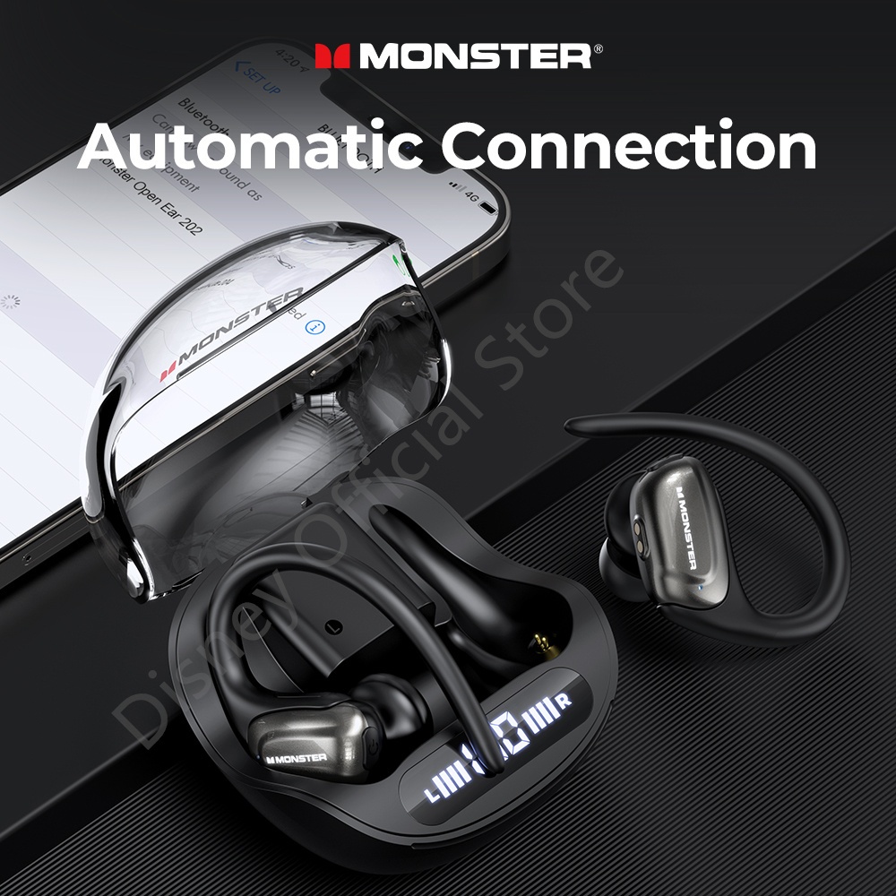 Monster Set Tai Nghe Nhét Tai Không Dây bluetooth Âm Trầm 202 tws