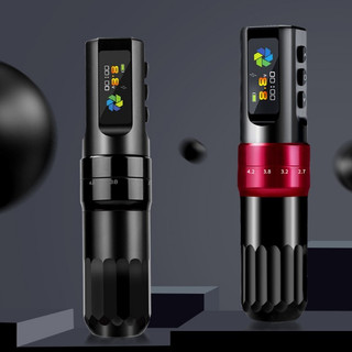 Bút xăm hình không dây hình xăm bộ bút màn lcd màu lớn 2000mah pin kép quay cung cấp điện máy cho nghệ sĩ
