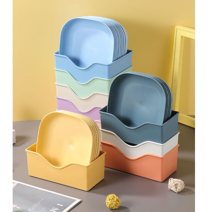 Dĩa Đựng Rác Ăn Tối / Trái Cây / Xương Bát Đĩa Để Bàn Tiện Lợi Dành Cho Gia Đình
