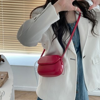 Túi Đựng Điện Thoại Bằng Da pu Đeo Vai Màu Trơn Đơn Giản Phong Cách retro