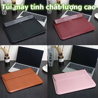 Túi bằng da nhân tạo mềm chống thấm nước thích hợp cho Macbook air pro 11 12 13 14 15 16 inch