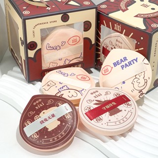 Xixi Bộ 4 Bông Trang Điểm air cushion Chuyên Nghiệp Kèm Hộp Đựng Tiện Lợi no.gj-61