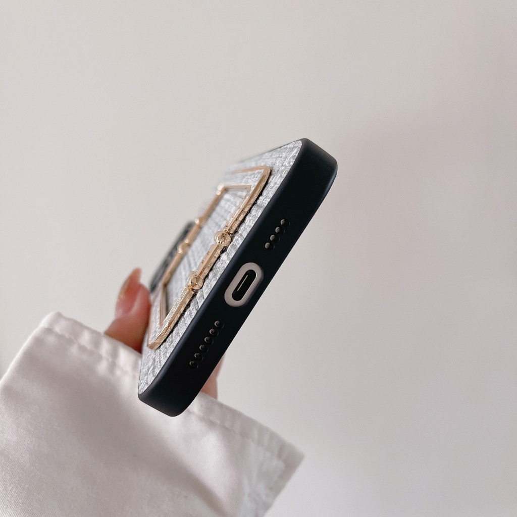 Ốp Điện Thoại Họa Tiết Hoa Trà vintage Kèm Giá Đỡ Cho iphone 14 plus 12 pro max iphone14 iphone12