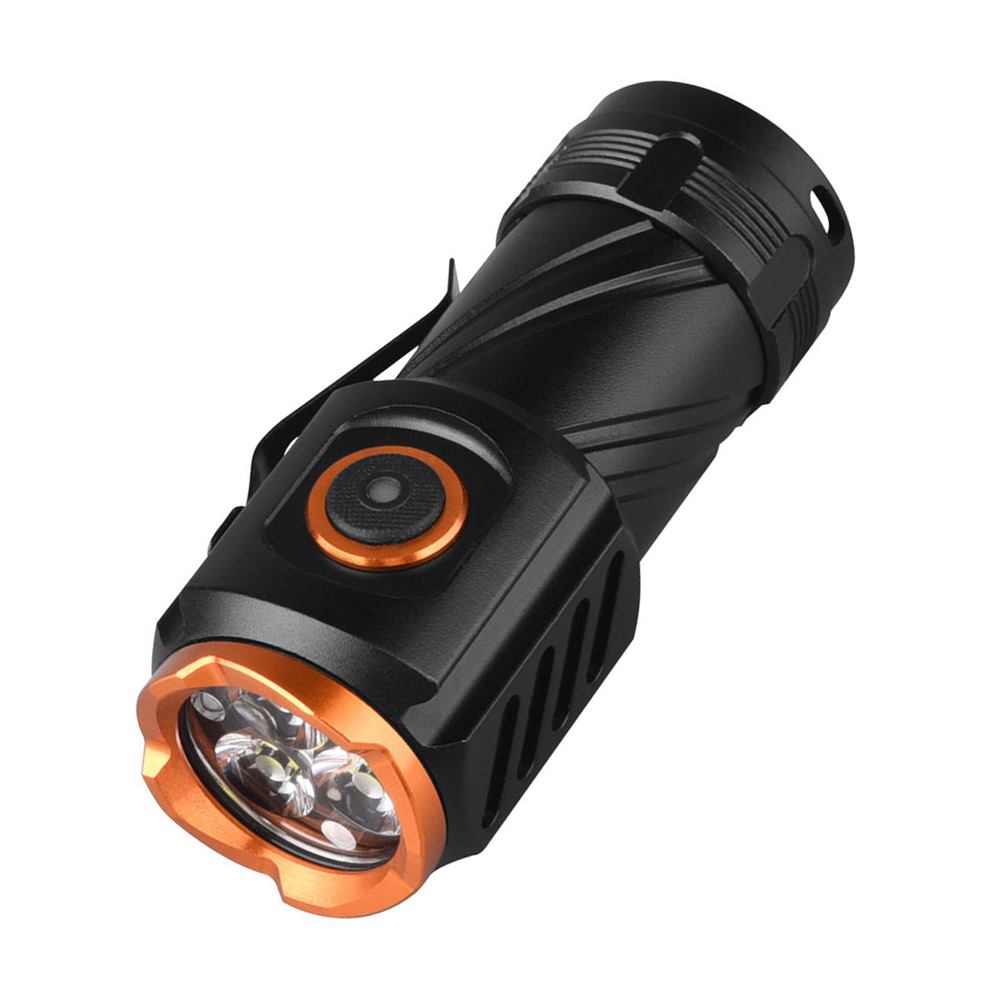 Alonefire Đèn Pin x56 mini 3x led Sạc usb Loại c 18350 Tiện Dụng