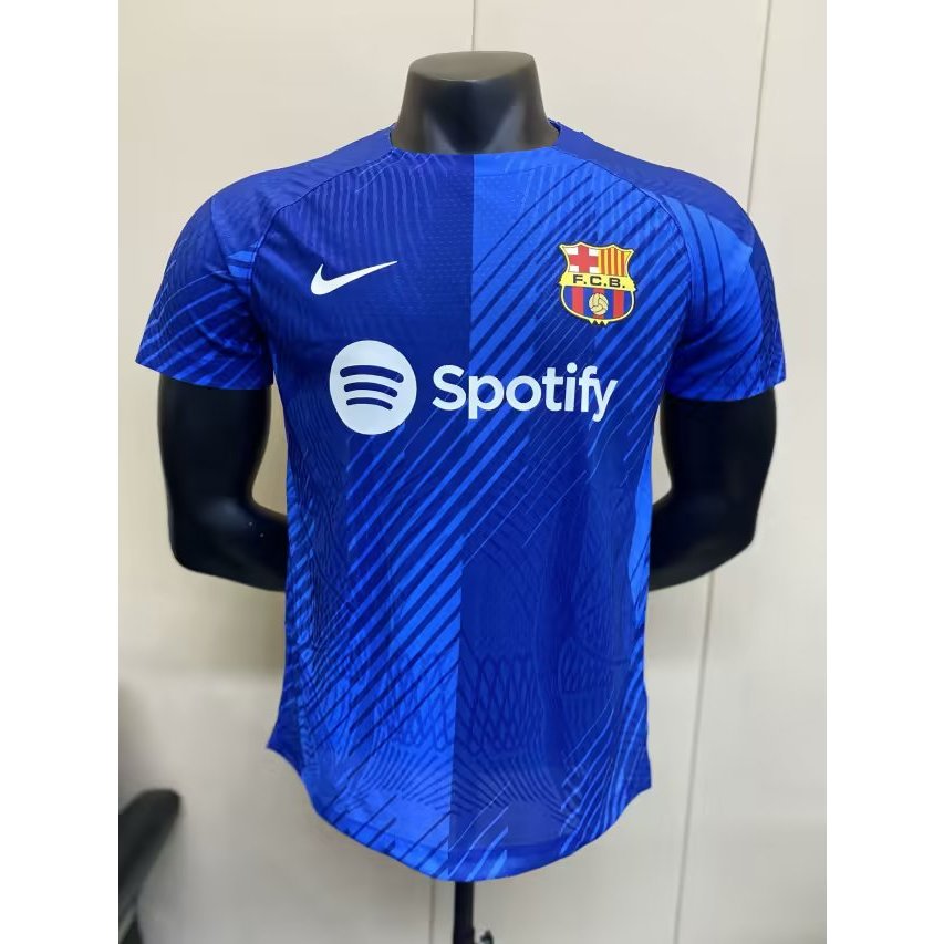 Áo Thun Bóng Đá Tay Ngắn 2324 New Barcelona