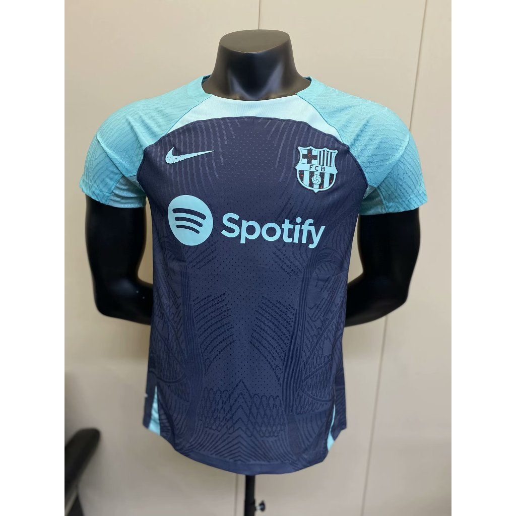 Áo Thun Bóng Đá Tay Ngắn 2324 New Barcelona